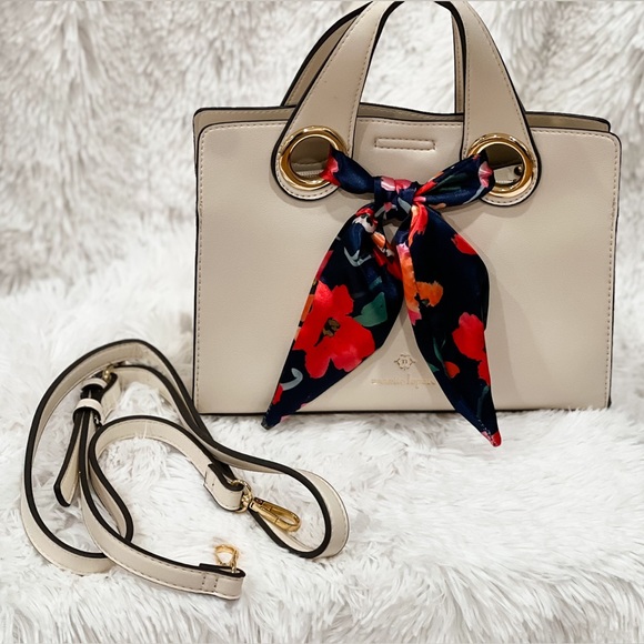 Nanette Lepore Handbags - Nanette Lepore Regina Crossbody Satchel 2 way Vegan Leather purse handbag